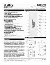 DataSheet GAL16V8 pdf